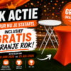 WK ACTIE | Statafel met gratis oranje rok